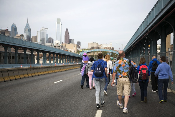 Pope Francis Visits The Festival Of Families On Philadelphia's Benjamin Franklin Parkway