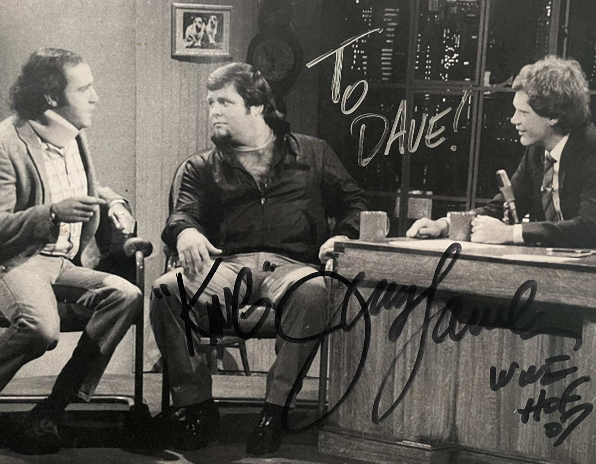 Jerry Lawler Autograph Picture For "East Side" Dave McDonald (NBC)