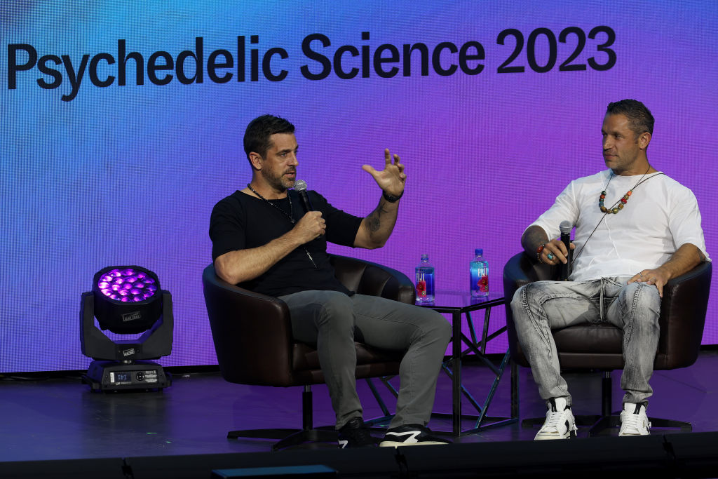 Aaron Rodgers Speaks At Psychedelic Science 2023