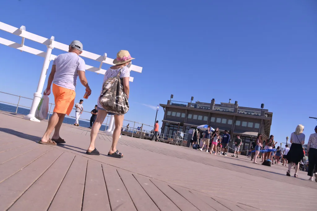 Crowds Flock To Jersey Shore For Summer Weather On The Weekend