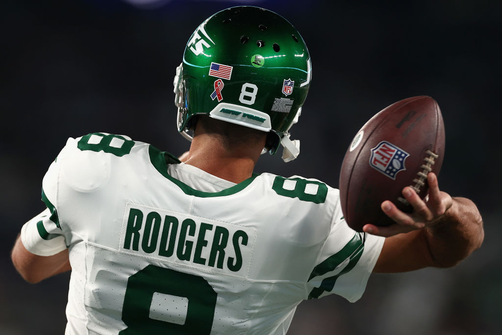 Michael Harper, Wide Receiver for the New York Jets during the News  Photo - Getty Images