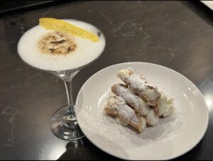Cannoli & Tiramisu Martini with Flamed Foam - Bistro Di Marino