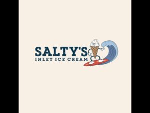 Salty's Inlet Ice Cream Logo