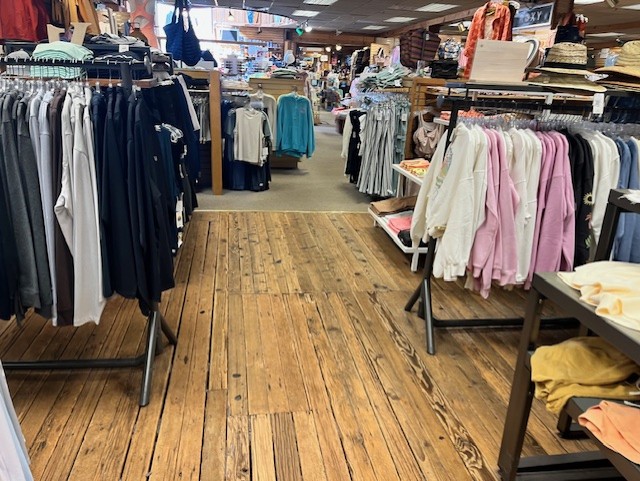 The classic boardwalk vibe inside the store.  