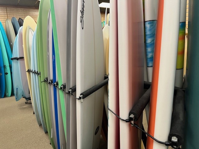 Their long board collection makes my mouth water.  Actually, the whole upstairs does.  LOL.