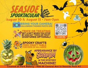 Park Bakery ad for their Seaside Spooktacular 