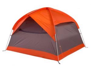 orange and gray four person tent