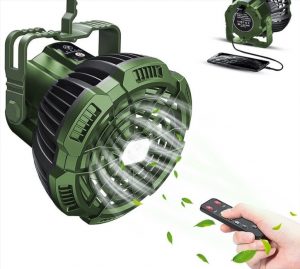 rechargeable camping fan