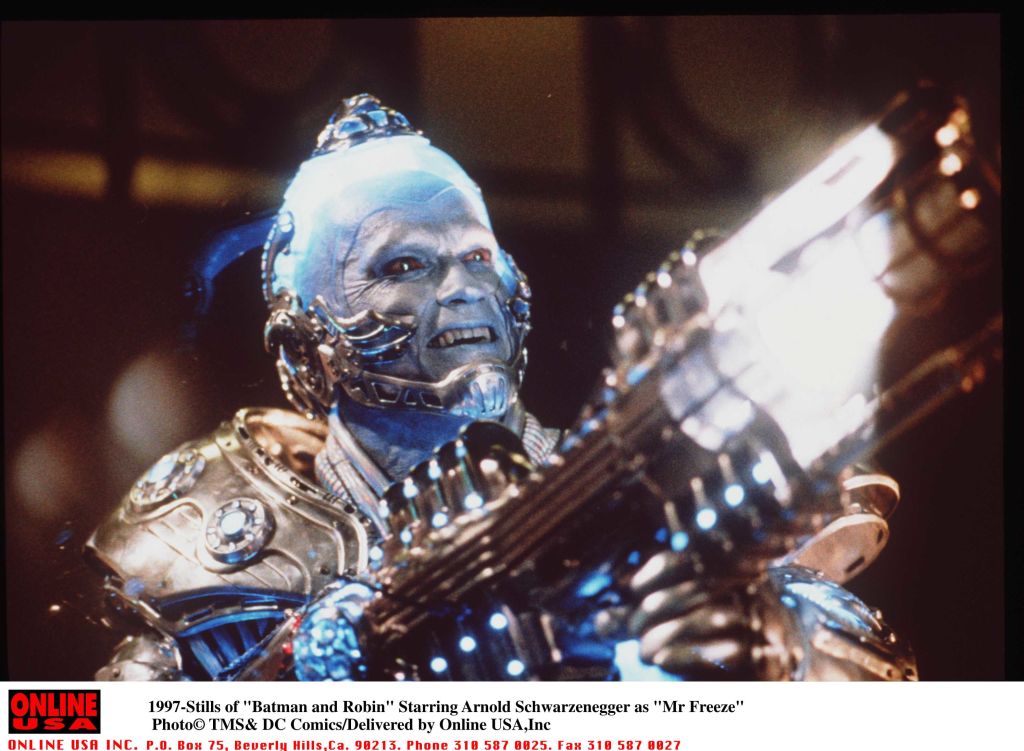 Batman And Robin Movie Stills Starring Arnold Schwarzenegger As Mr. Freeze